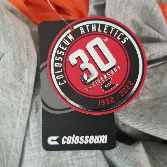 Colosseum UM University of Miami polo shirt men's 2xl xxl orange gray NEW - Picture 10 of 12